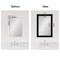 Amanti Art Mirror Makeover Bathroom Mirror Frame Border Kit - Fully Assembled Peel and Stick Frame - Mirror NOT Included - Avon Black Trim